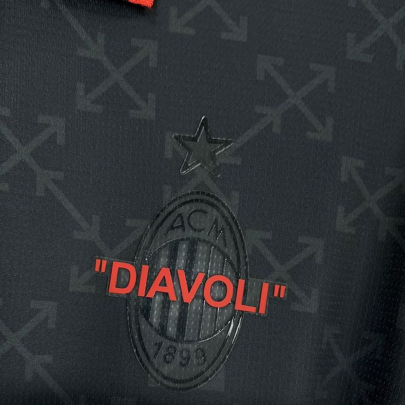 Ac Milan X Off White Black Jersey - AscendoJerseys