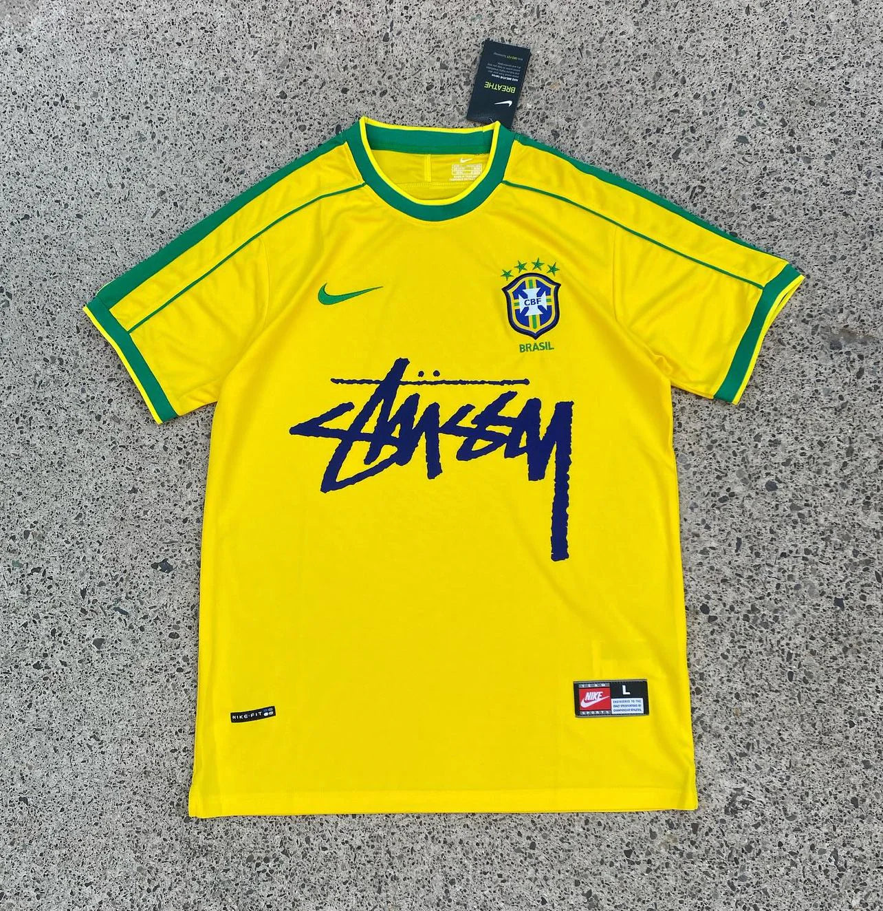 Stussy X Brazil Retro 1998 Jersey - AscendoJerseys