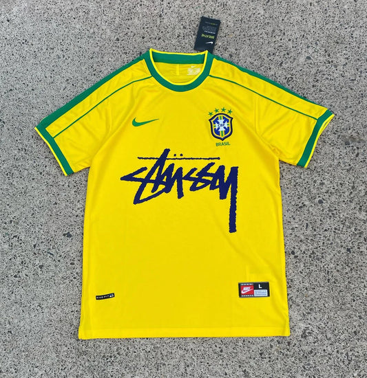 Stussy X Brazil Retro 1998 Jersey - AscendoJerseys