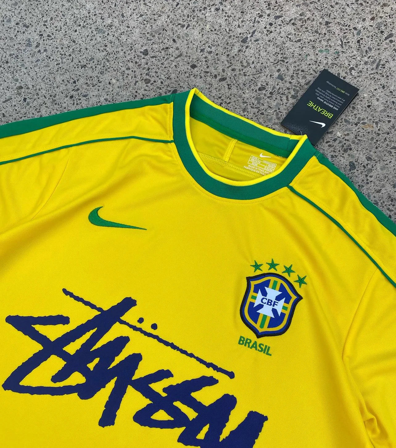 Stussy X Brazil Retro 1998 Jersey - AscendoJerseys
