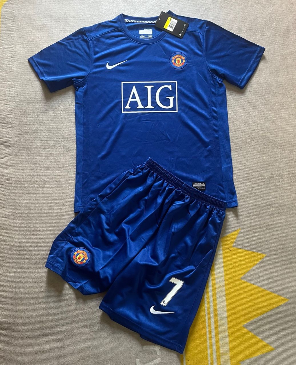 2008/09 Retro Manchester United Away Kids Kit - AscendoJerseys