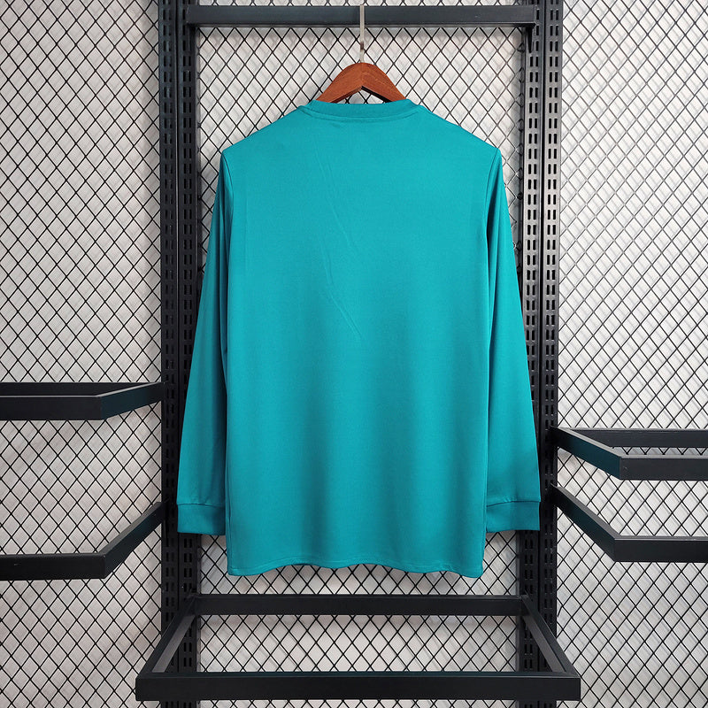 2017/18 Retro Real Madrid Long Sleeve Third Jersey - AscendoJerseys