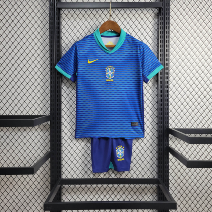 2024/25 Brazil Away Kids Kit - AscendoJerseys