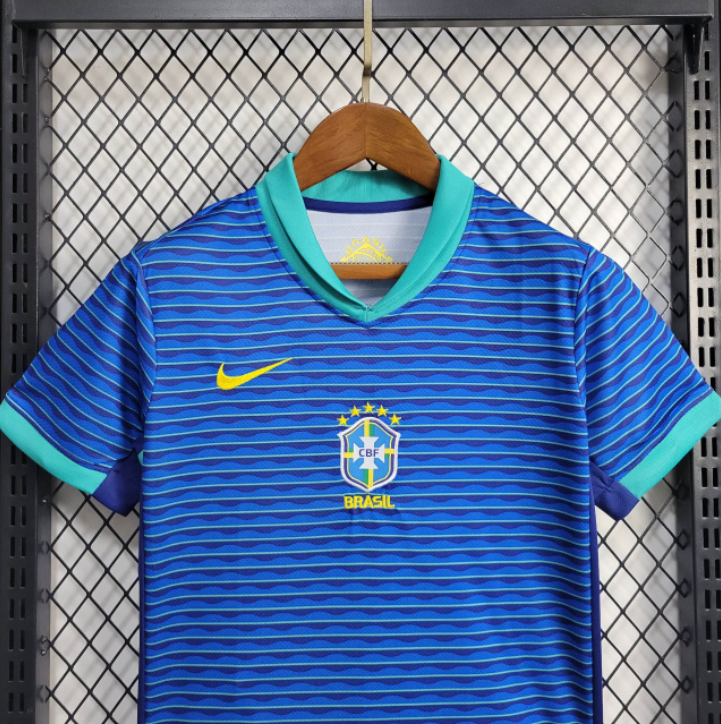 2024/25 Brazil Away Kids Kit - AscendoJerseys