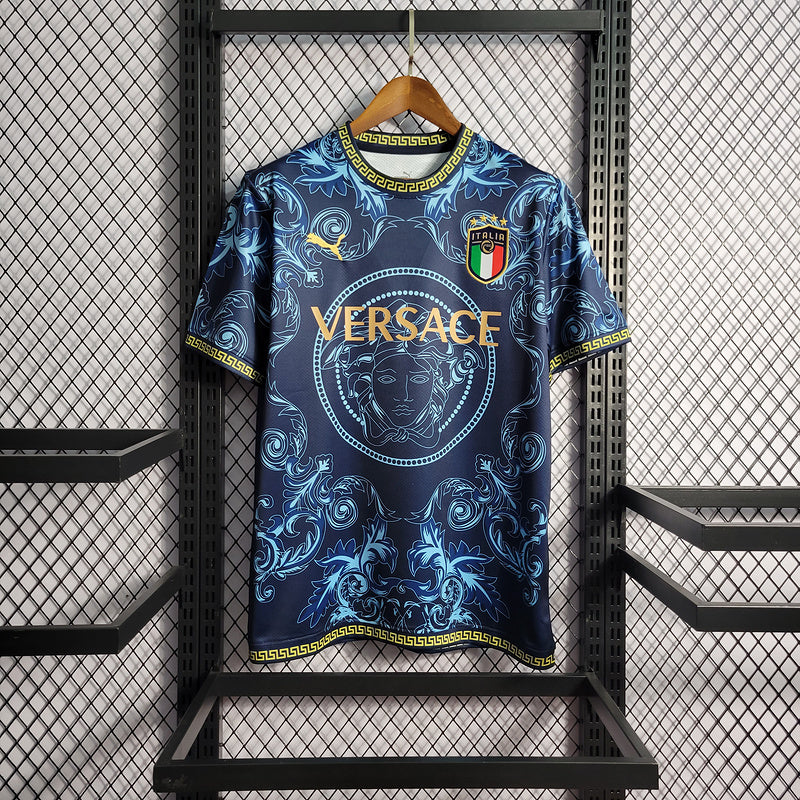 Italy X Versace Blue Jersey - AscendoJerseys