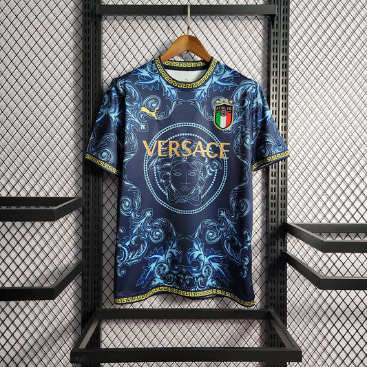 Italy X Versace Blue Jersey - AscendoJerseys