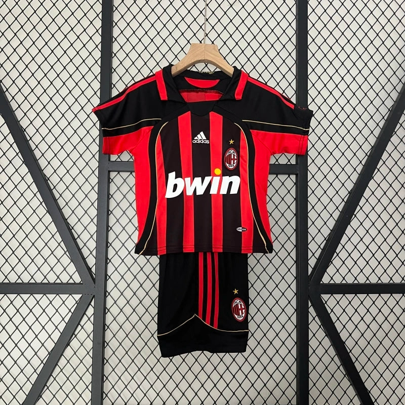 2006/07 AC Milan Home Kids Kit - AscendoJerseys