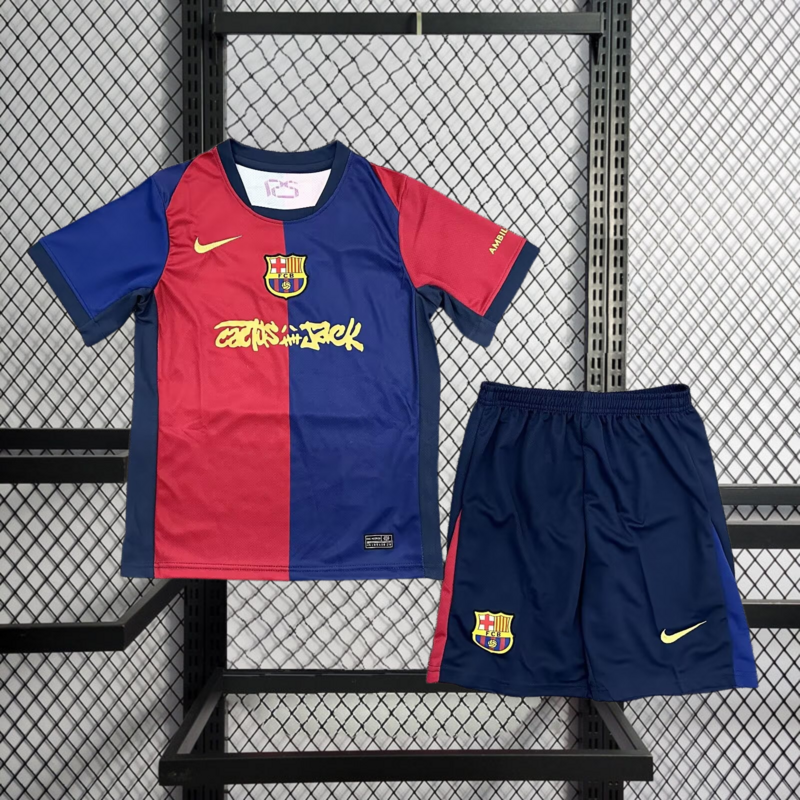 Travis Scott X Barcelona Kids Kit - AscendoJerseys