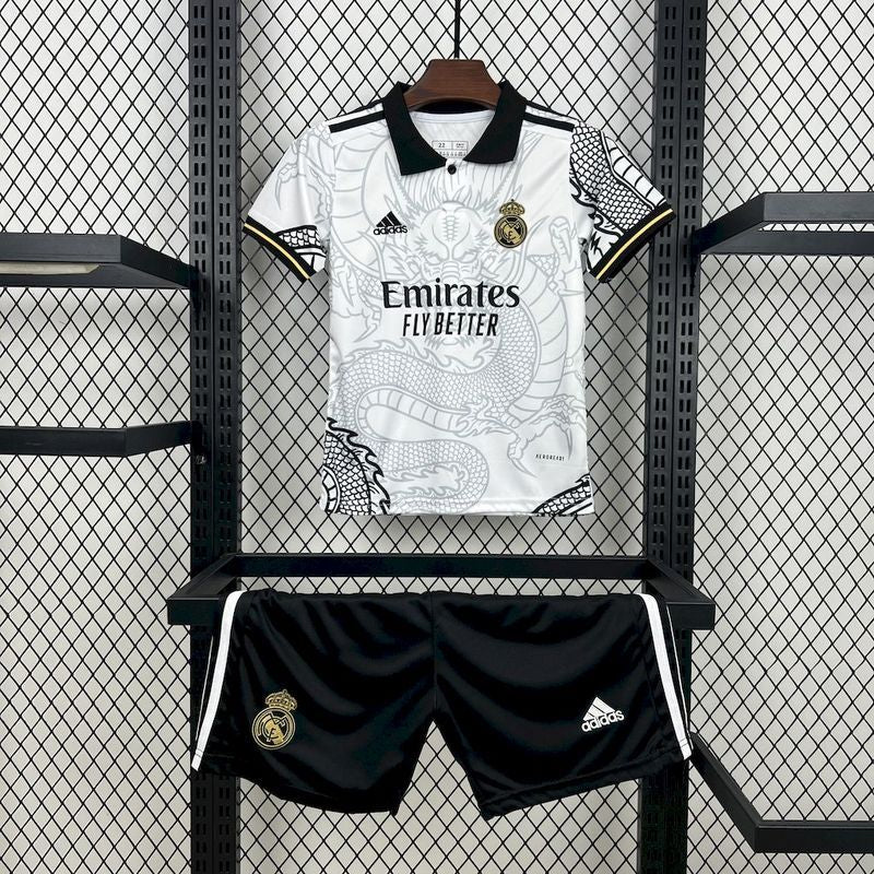 Real Madrid X White Dragon Kids Kit - AscendoJerseys