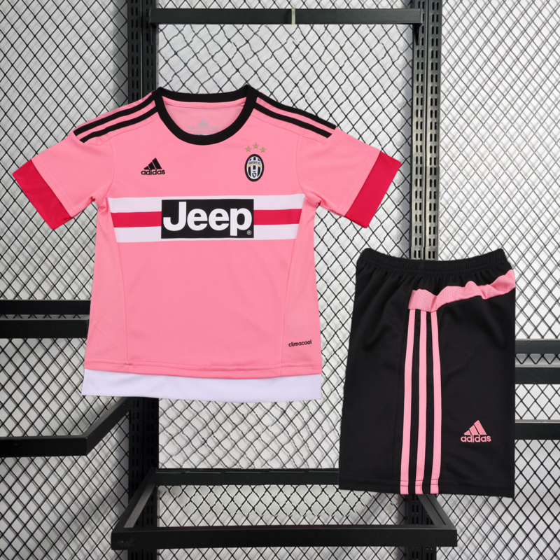 2015/16 Retro Juventus Away Kids Kit - AscendoJerseys