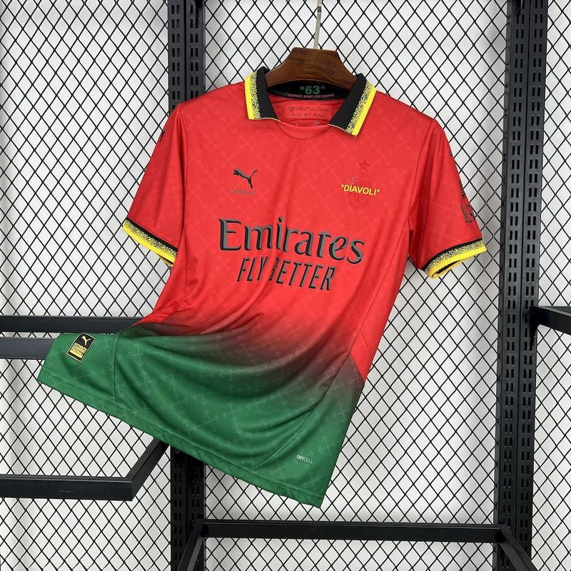 Ac Milan X Off White Red Jersey - AscendoJerseys