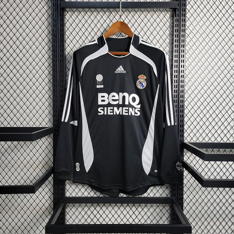 2006/07 Retro Real Madrid Away Long Sleeve Jersey - AscendoJerseys