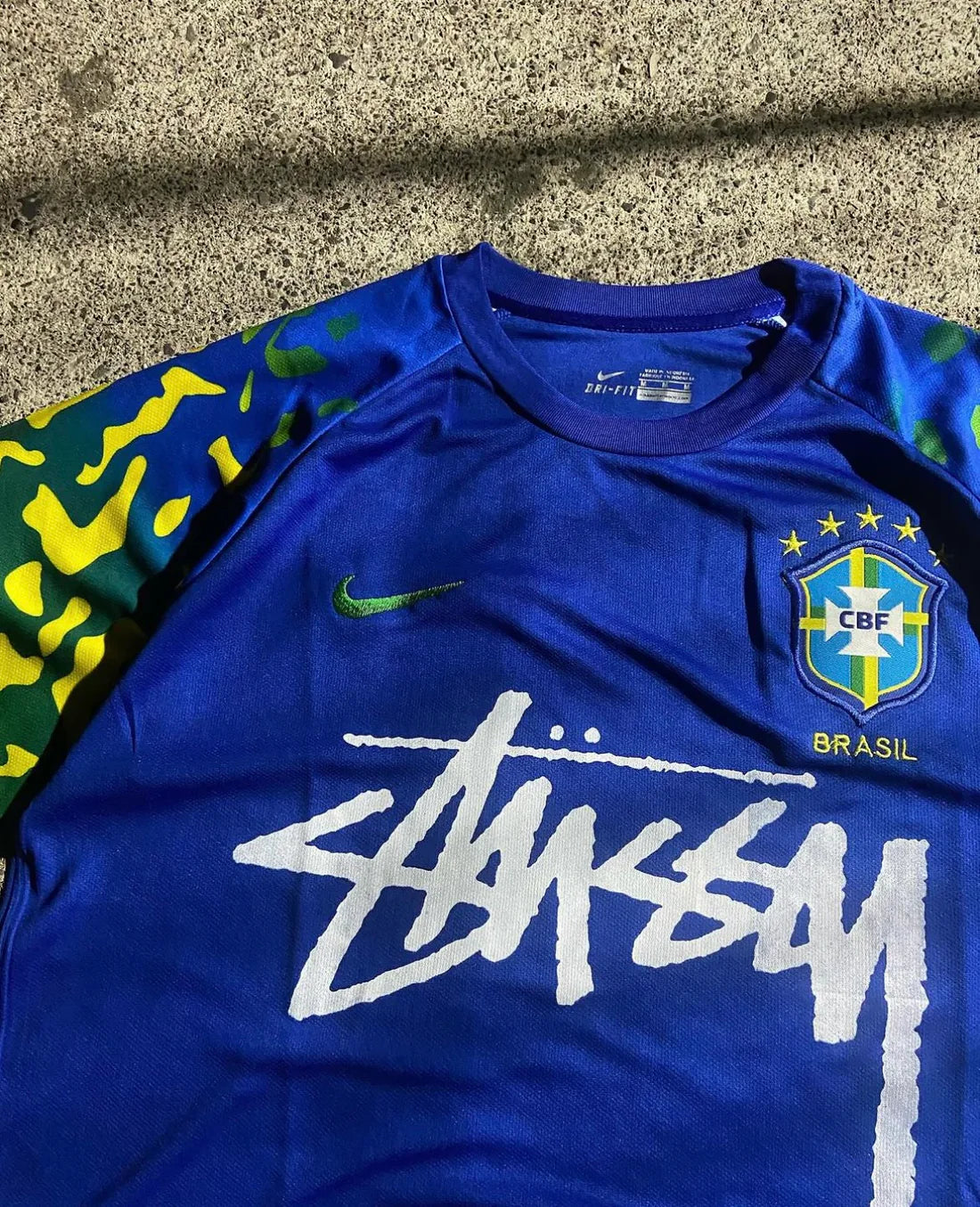 Brazil X Stussy Blue WC - AscendoJerseys