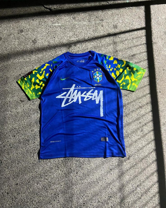 Brazil X Stussy Blue WC - AscendoJerseys